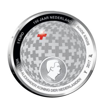 Het Rode Kruis Vijfje 2017 herdenkingsmunt zilver proof